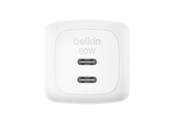 Handys - Adapter und Ladegeräte - Belkin BoostCharge 50W Dual USB-C PD Wall Charger with PPS WHT - WCH019KQWH