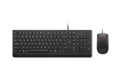 Tastaturen - Lenovo Essential Wired Combo - keyboard and mouse set - QWERTY - US with Euro symbol - black Input Device - Tastatur & Maus Set - Englisch - Schwarz - 4X31R64439