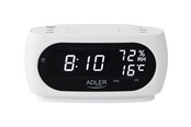 Einrichtung - Adler - alarm clock - electronic - desktop - white - AD 1186w