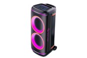 Tragbare & Party-Lautsprecher - DENVER BPS-470 - Bluetooth Party Speaker with LED light & 2 x 10" woofers -  Black - BPS-470