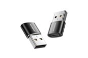 USB-Hubs - Joyroom adapter from USB Type C (female) to USB (male) 2 pcs. black (S-H152 Black) USB-Hubs - Schwarz - Joyroom S-H152 USB male to Type-C female adapter-2