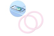 Handys - Cover & Cases - Joyroom  set of metal magnetic rings for smartphone 2 pcs. pink (JR-Mag-M3) - JR-Mag-M3-2pcs-pink