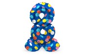 Spielzeug - Folat BV - Standing Foil Balloon Colorful Dots Number 8 - 72cm - 63978