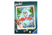 Kreativ-Spiele - Ravensburger CreArt Paint by Numbers - Flamingo Love - 289912