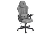 Gaming Stühle - Deltaco DC130 Gaming Gaming Stuhl - Grau - Stoff - GAM-180-LG