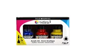 Kunst & Handwerk Ausstattung - Daler-Rowney System3 Starter Ink Set 3x29.5 ml - 16-161100003