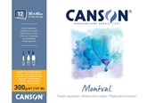 Kunst & Handwerk Ausstattung - Canson Montval CP 30x40 cm 300G Block 12 SH - 17-200006545