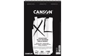 Kunst & Handwerk Ausstattung - Canson XL Dessin Noir DS A4 150G Spiral 40 SH - 17-400039086