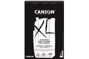 Kunst & Handwerk Ausstattung - Canson XL Dessin Noir DS A3 150G Spiral 40 SH - 17-400039087