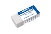 Utensilien zum Schreiben und Zeichnen - Lyra Plastic Eraser  Sleeved White 30-pack - 1-7413300