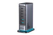 USB-Hubs - Joyroom R-TCM02 Multiport GaN Charger 65W EU 4x USB-C 2x USB-A - Dark Gray USB-Hubs - USB 2.0 - 6 - Grau - JR-TCM02