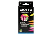 Utensilien zum Schreiben und Zeichnen - Giotto Turbo Soft Brush Fluo Colours 6 pcs BL - 11-427200