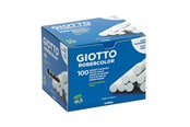 Utensilien zum Schreiben und Zeichnen - Giotto Robercolor Chalks White Box 100-pack - 12-538800