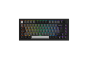 Tastaturen - Akkogear 5075B Plus-S - Black&Silver - Akko Rosewood - Gaming Tastaturen - ohne Numpad - Universal - Schwarz - 6925758632959