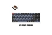 Tastaturen - Keychron K1 Pro QMK/VIA Wireless RGB Hot Swap Low Profile Brown - Gaming Tastaturen - ohne Numpad - Nordisch - Schwarz - K1P-H3P-BO