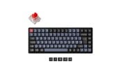 Tastaturen - Keychron K2 Pro QMK/VIA Wireless RGB Hot Swap K Pro Red - Gaming Tastaturen - ohne Numpad - Nordisch - Schwarz - K2P-J1P-BO