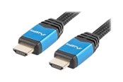 Display Kabel - Lanberg HDMI cable with Ethernet - 1 m - CA-HDMI-20CU-0010-BL