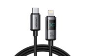 USB Kabel - Joyroom S-A16 Pro Prism Series 30W USB-C - Lightning Cable with Display 1.2m - Black - S-A16 PRO_CL