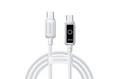 USB Kabel - Joyroom S-A55 StarFlight 100W USB-C - USB-C Cable 1.2m - White - S-A55 C-C 100W 1.2 white