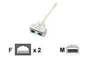 Netzwerk - Kabel - EFB NORDIC EFB-Elektronik T-Adapter - network splitter - 15 cm - 0.1m - K5123.015