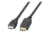 Display Kabel - EFB NORDIC EFB-Elektronik adapter cable - DisplayPort / HDMI - 2 m - K5561SW.2V2