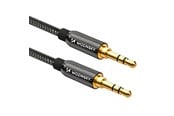 Audio Kabel - Wozinsky universal mini jack cable 2x AUX cable 3 m black - 5907769307430