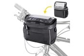 Fahrrad-Zubehör - Wozinsky Handlebar Bag Bike Shoulder Bag Black (WBHBB-01) - 5907769307539