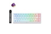 Tastaturen - MCHOSE Ace 68 TTC Dragon Lord Hall Effect - Gaming Tastaturen - ohne Numpad - Englisch (US) - Weiss - MC-Ace68-32