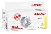 Papier, Fotopapier und Etiketten - METO Price labels 22x12 white remov.6 rls/1000 - 9506154