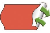 Papier, Fotopapier und Etiketten - METO Price labels 22x12 flour red remov.6 rls/1000 - 9506156