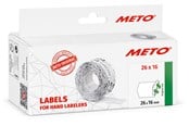 Papier, Fotopapier und Etiketten - METO Price labels 26x16 white remov.6 rls/1000 - 9506166