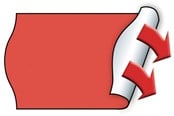 Papier, Fotopapier und Etiketten - METO Price labels 26x16 flour red 6 rls/1000 - 9506169