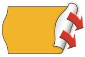Papier, Fotopapier und Etiketten - METO Price labels 26x16 flour orange 6 rls/1000 - 30007351