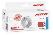 Papier, Fotopapier und Etiketten - METO Price labels 32x19 flour red 5 rls/1000 - 30007361
