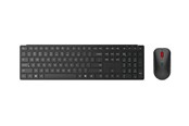 Tastaturen - Lenovo Wireless Multi-Mode Pro Combo Keyboard and Mouse 6000-Swedish/Finnish - Tastatur & Maus Set - Swedisch/Finnisch - Schwarz - 4X31S04842