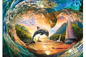Puzzle - Ravensburger Dolphin's Heart Leap (1000) - 12001711