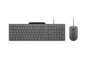 Tastaturen - Lenovo 310 - keyboard and mouse set - with phone holder - QWERTY - US English - luna grey Input Device - Tastatur & Maus Set - Englisch (US) - Grau - GX31R09775