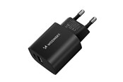 Handys - Adapter und Ladegeräte - Wozinsky WGWCB USB-A USB-C 20W AC Charger - Black - 5907769308376