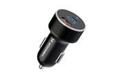 Handys - Adapter und Ladegeräte - Wozinsky WDCCAC USB-C USB-A 36W Car Charger - Black - 5907769308505