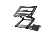 Tablets - Anderes Zubehör - Wozinsky WRS-CPY75DSB Aluminum Laptop and Tablet Stand + Smartphone Stand - Black - 5907769364624