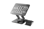 Tablets - Anderes Zubehör - Wozinsky WRS-CPY84SB 360 Aluminum Laptop and Tablet Stand + Smartphone Stand - Black - 5907769364600