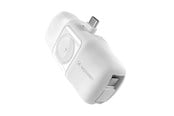 Powerbank (Akku) - Wozinsky WF16-YCS 5000mAh 15W USB-C Mini Power Bank with Built-in USB-C Cable and Apple Watch Charger - White Powerbank (Akku) - Weiß - 5000 mAh - 5907769364471