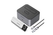 Festplatten Zubehör - ORICO IT28E-C 2-Disk Docking Station with M.2 NVME - ORICO-IT28E-C-EU-GY-BP-HU