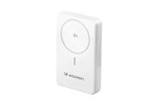 Powerbank (Akku) - Wozinsky WLWP-10KA0Y3WS 22.5W PD Qi2 10000 mAh with stand 1x USB-A 1x USB-C - white - 10000 mAh - 5907769369322