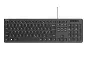 Tastaturen - Deltaco Wired membrane keyboard with volume media keys - Fullsize - Nordic Layout - Tastatur - Full-Size - Nordic ISO - Schwarz - TB-626-1S
