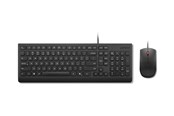 Tastaturen - Lenovo Essential Wired Combo - keyboard and mouse set - 2.5-zone layout - QWERTY - US English - black Input Device - Tastatur & Maus Set - Englisch (US) - Schwarz - 4X31R64400