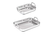 Backbleche, Bratpfannen & Roste - Tefal Tropfschale Emotion Ovenware 2 pcs set - J155S204