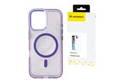 Handys - Cover & Cases - Wozinsky Glitter Case with Mag Safe for Samsung Galaxy S25+ - Purple with Glitter - 5907769369889