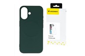 Handys - Cover & Cases - Wozinsky Liquid Silicone MagSafe Case for Samsung Galaxy S25+ - Green - 5907769369971