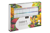 Kunst & Handwerk Ausstattung - Craft Sensations Fineliner & Brushpen set - 40 pcs - CR5028/GE